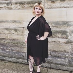 City Chic Cocktail Dress - Size M (18)